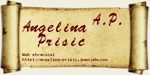 Angelina Prišić vizit kartica